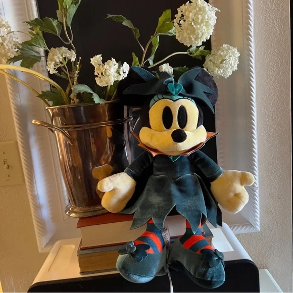 Disney Parks Happy Halloween Collection Minnie Mouse Plush Stuffed Toy Animal - Picture 10 of 10